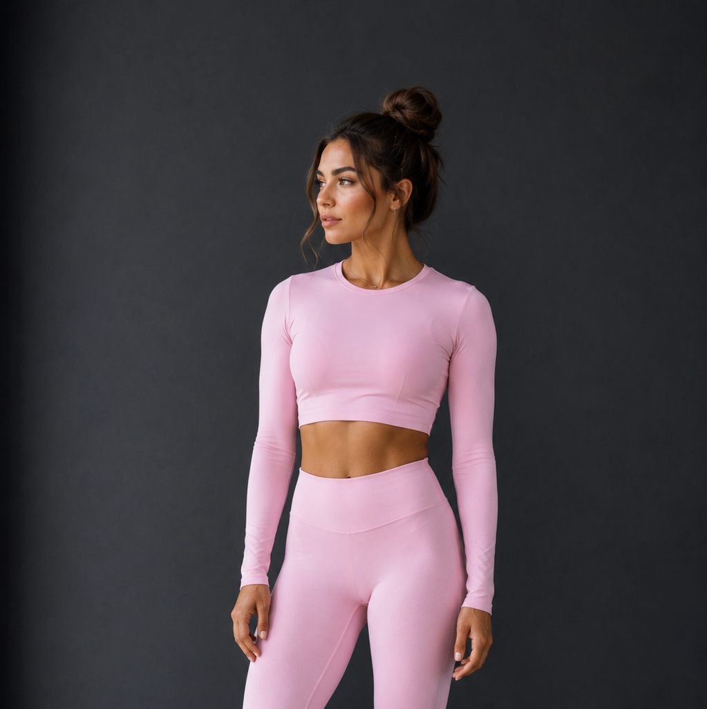 Essentials Range - Basic Long Sleeve Crop