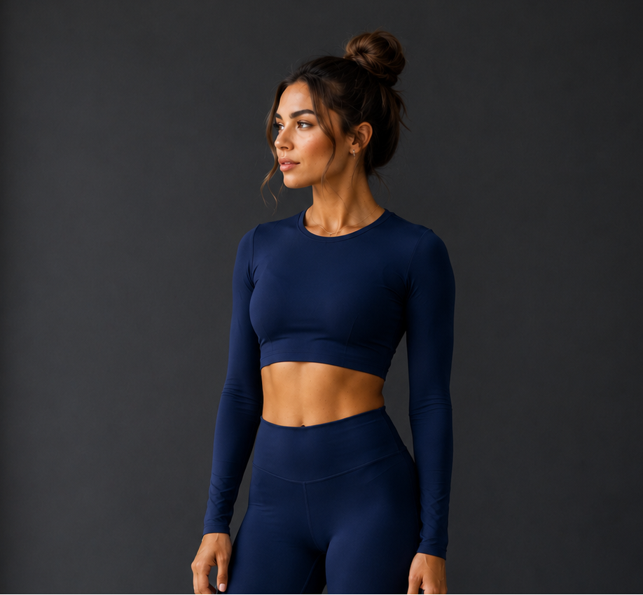 Essentials Range - Basic Long Sleeve Crop