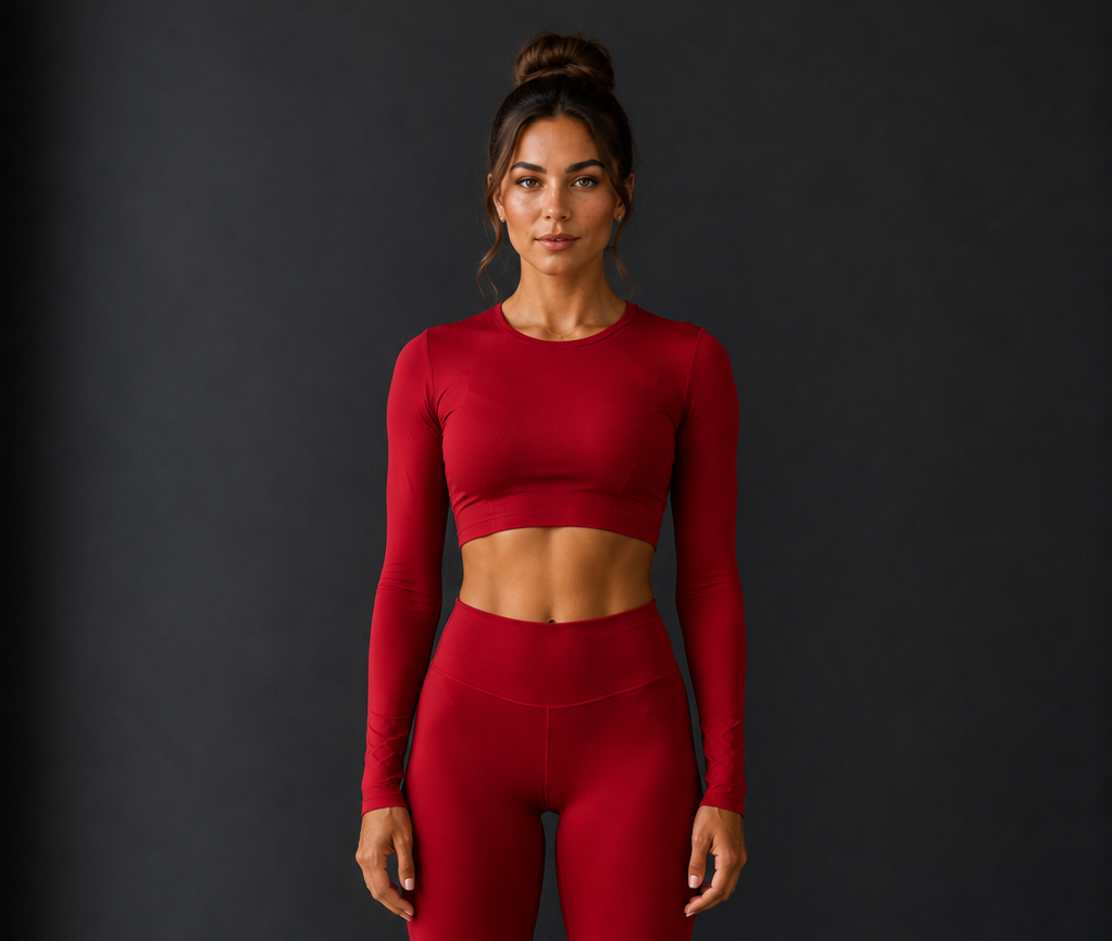 Essentials Range - Basic Long Sleeve Crop
