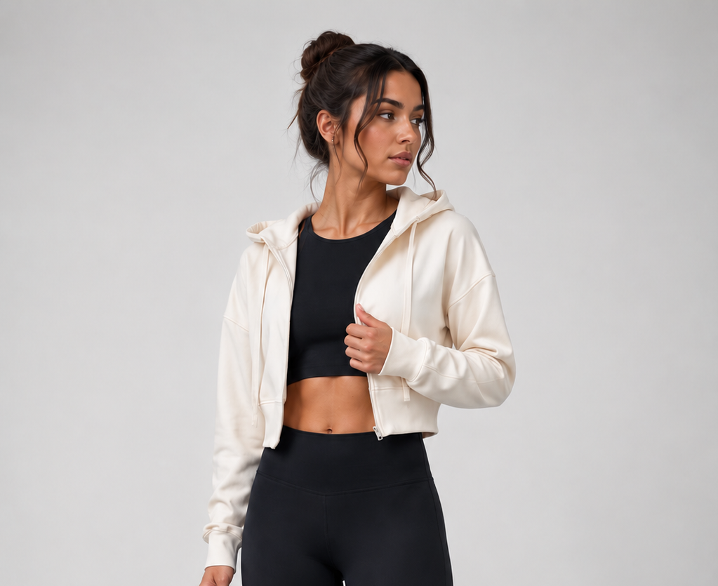 Shaped Zip Hoody
