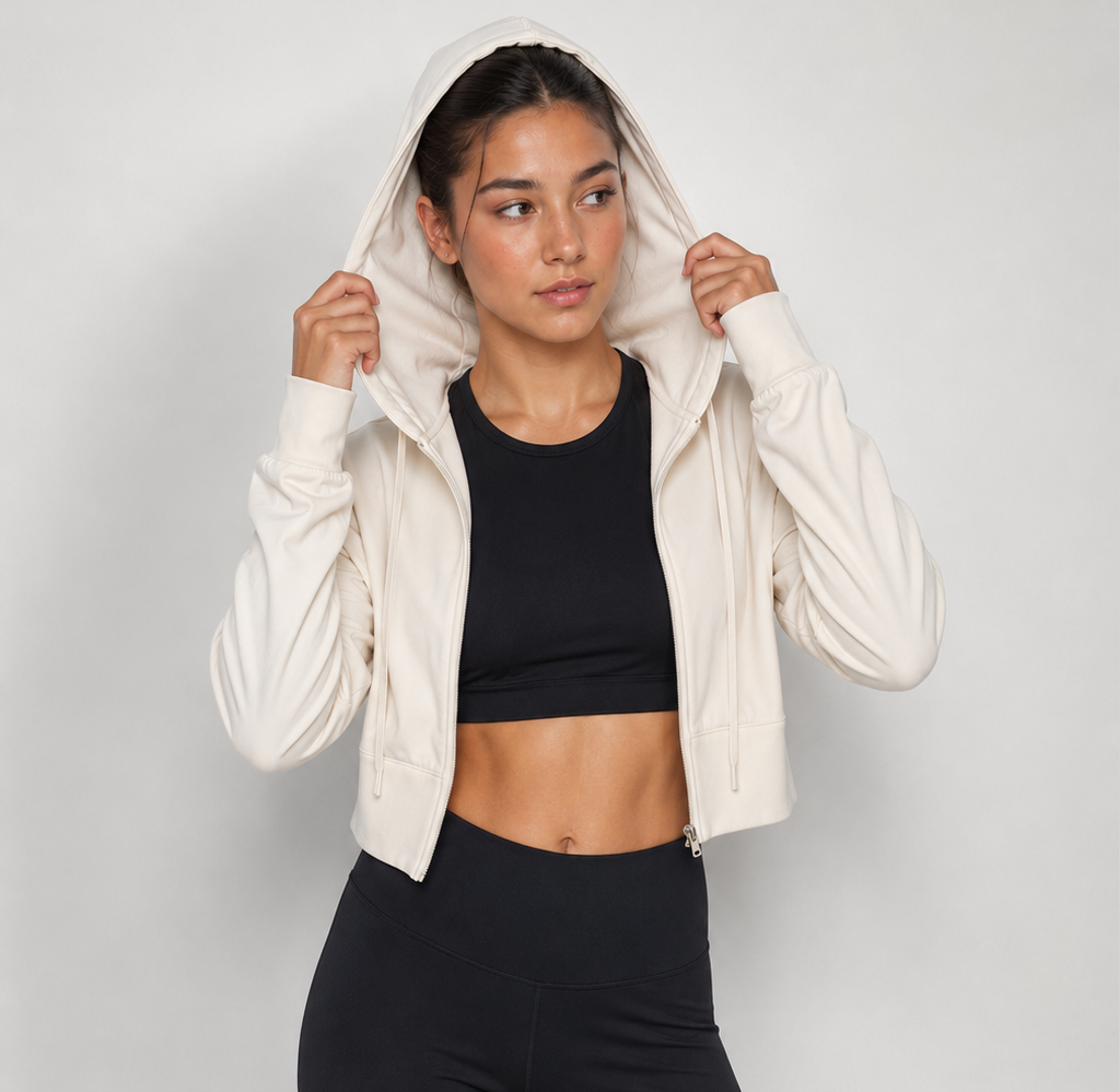 Shaped Zip Hoody