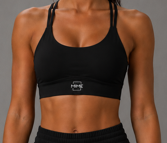 Run Apparel - Cross Strap Padded Bra Top
